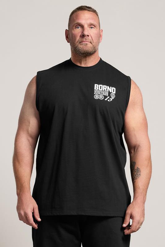 BDRNO Premium Big & Tall Black Printed Vest | BadRhino 2