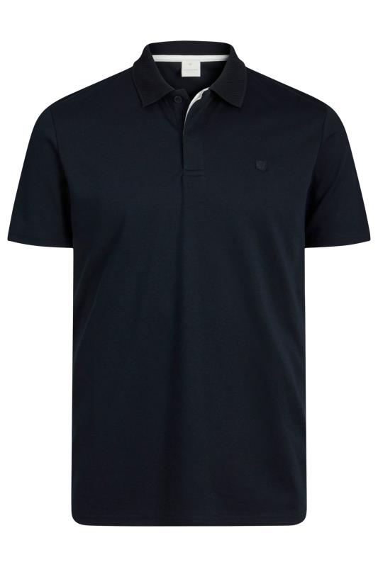 Men's  JACK & JONES Big & Tall Navy Blue Short Sleeve Polo Shirt