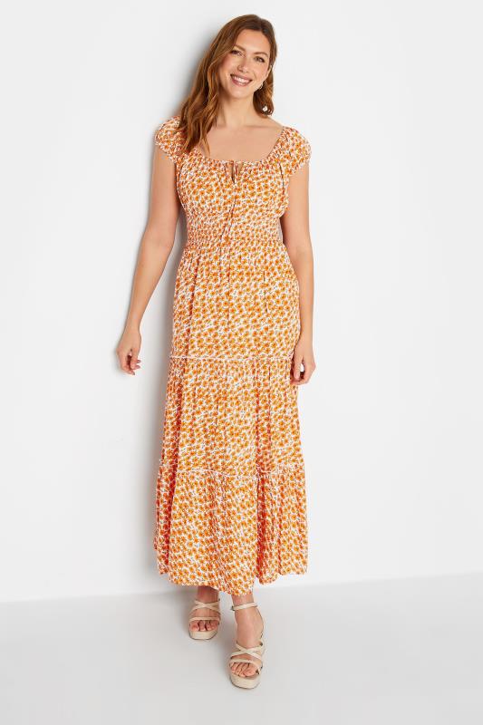 LTS Tall Women's Yellow Sunflower Print Maxi Dress | Long Tall Sally 1