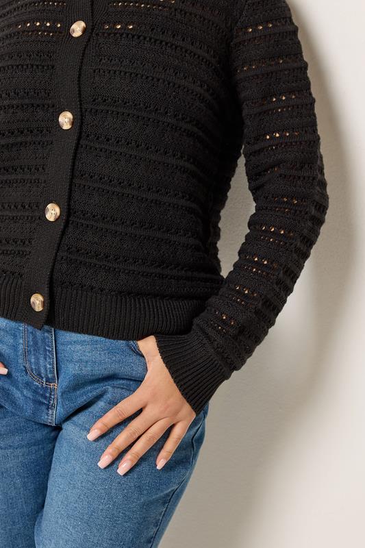 M&Co Petite Black Crochet Cardigan | M&Co 4