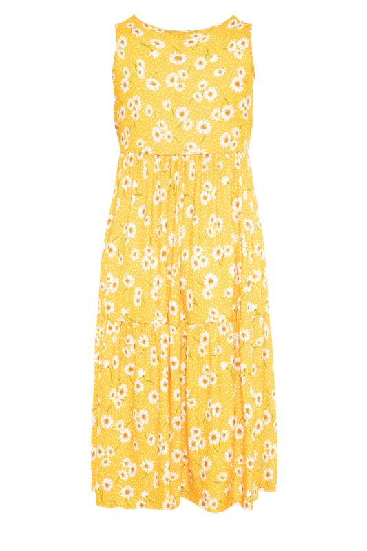Yellow Daisy Print Midaxi Dress_BK.jpg