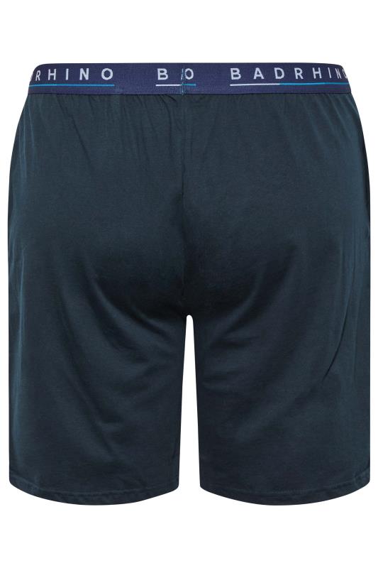 BadRhino Big & Tall Navy Blue Essential Lounge Shorts 5