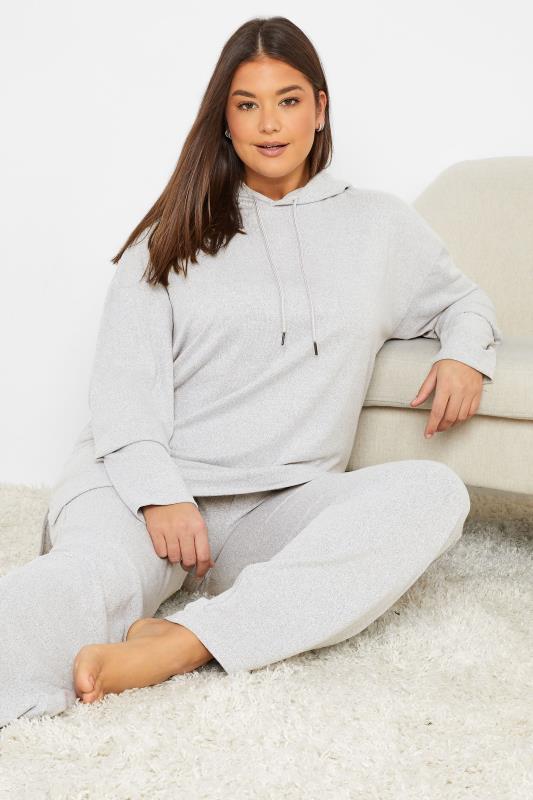 Tall  LTS Tall Grey Soft Touch Longline Hoodie