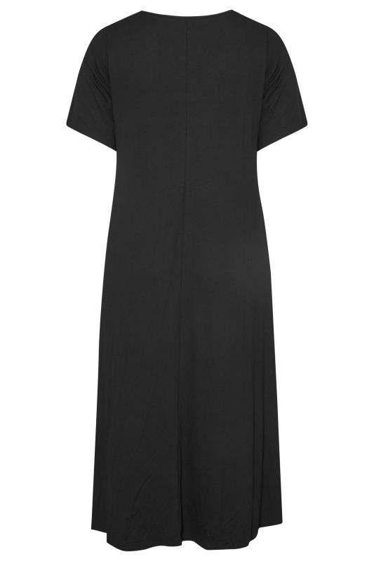 LIMITED COLLECTION Curve Black Pleat Front Maxi Dress 8