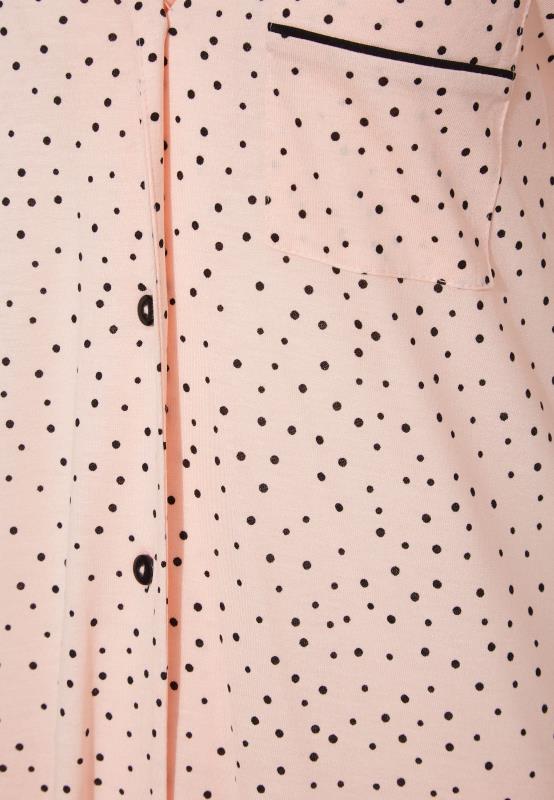 Tall Women's LTS Pink Polka Dot Print Pyjama Set | Long Tall Sally 4