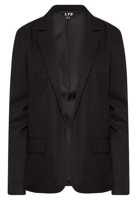 LTS Tall Black Linen Blazer Jacket | Long Tall Sally  6
