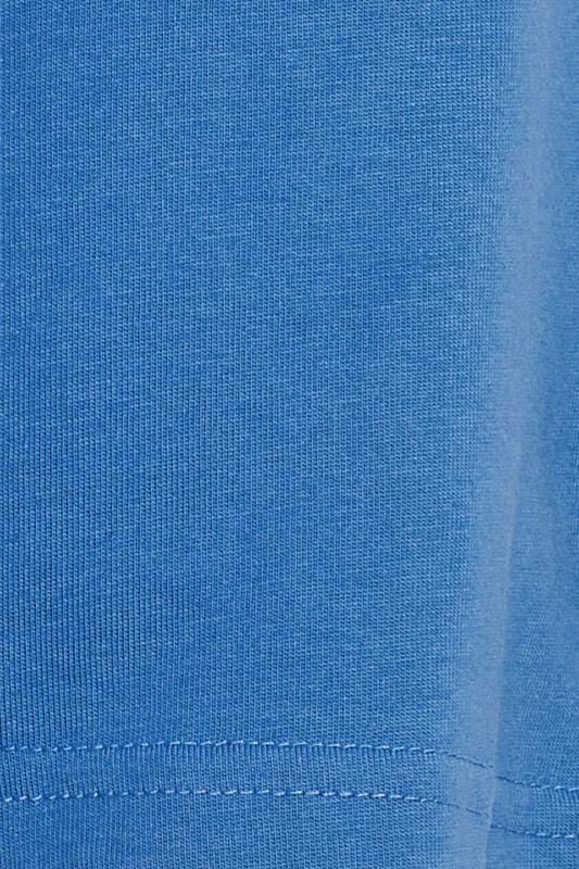 LYLE & SCOTT Big & Tall Blue Embroidered Logo T-Shirt | BadRhino 4