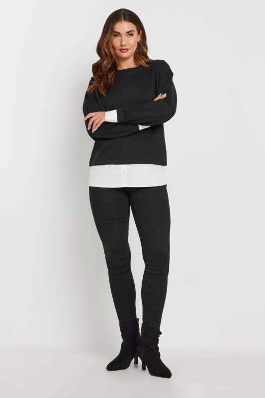 LTS Tall Black Shirt Sweatshirt | Long Tall Sally 2