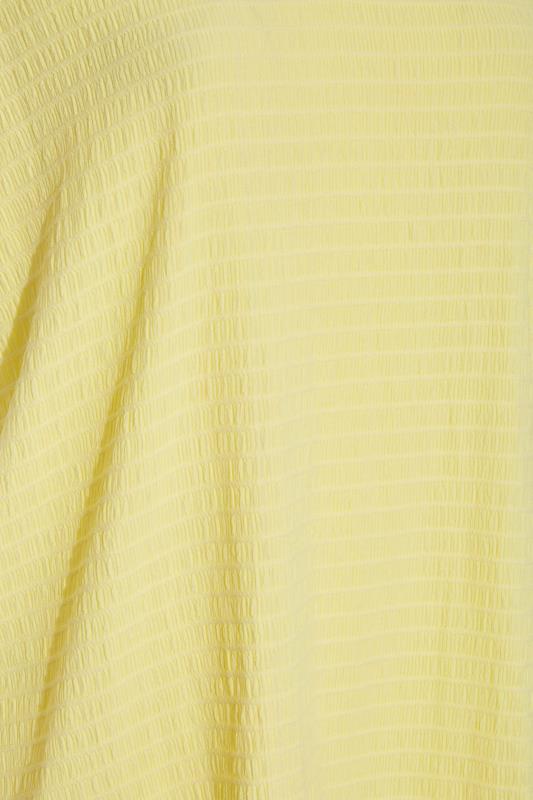 Curve Yellow Textured Polo Neck Top_Z.jpg