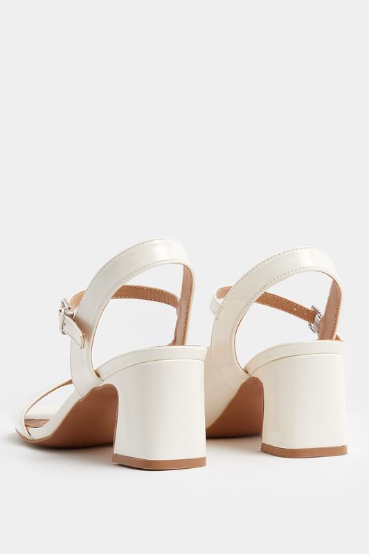 LTS White Block Heel In Standard Fit | Long Tall Sally 4