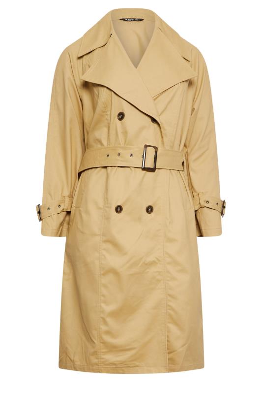 YOURS Plus Size Beige Brown Trench Coat | Yours Clothing 7