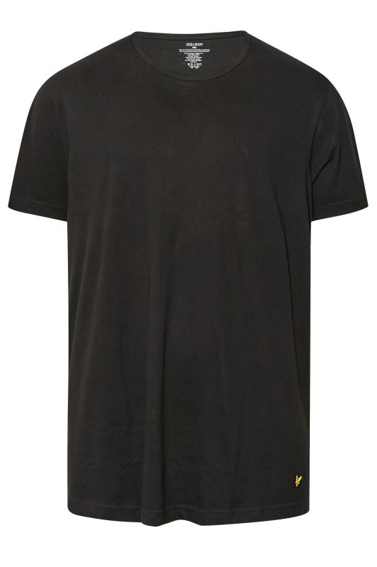 LYLE & SCOTT 3 Pack Plain Black Lounge T-Shirts | BadRhino 3
