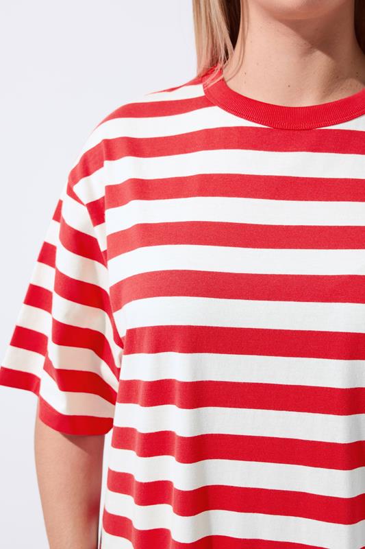 LIMITED COLLECTION Plus Size Red Stripe Dress | Yours Clothing 4