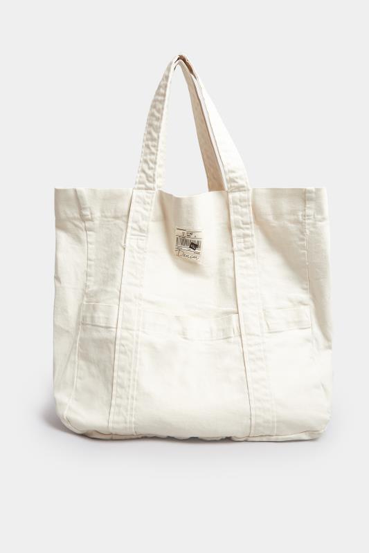 Khaki Green Denim Shopper Bag | Yours Clothing 3