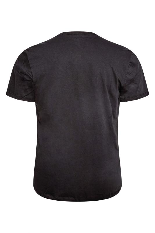 BLEND Big & Tall Black 'Crafted' Print T-Shirt_Y.jpg