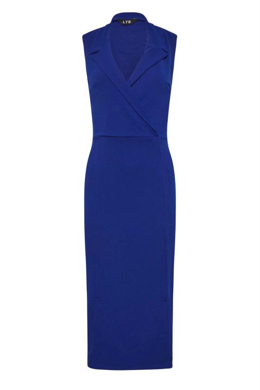 LTS Tall Blue Scuba Blazer Dress 6