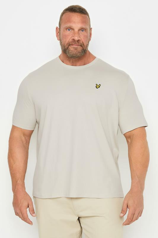 Men's  LYLE & SCOTT Big & Tall Beige Brown Core T-Shirt