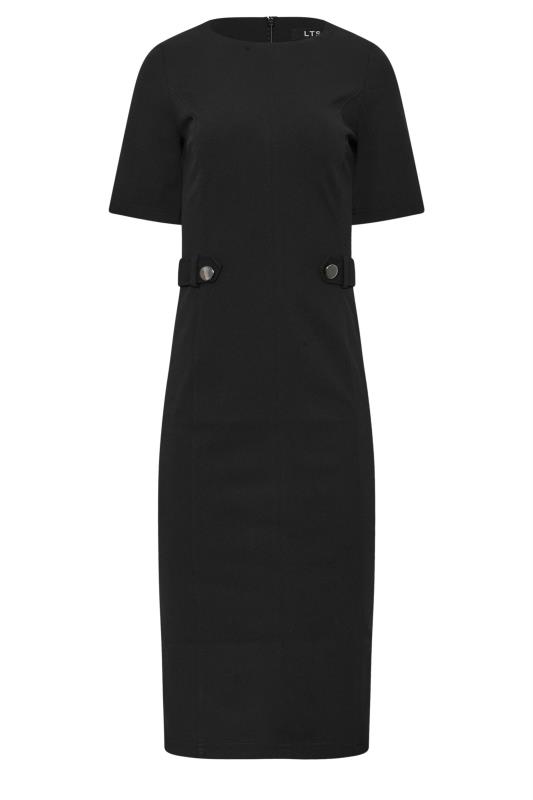 LTS Tall Black Tailored Midi Dress | Long Tall Sally 6