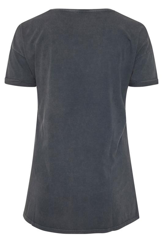 Curve Charcoal Grey Washed Print T-shirt_bk.jpg