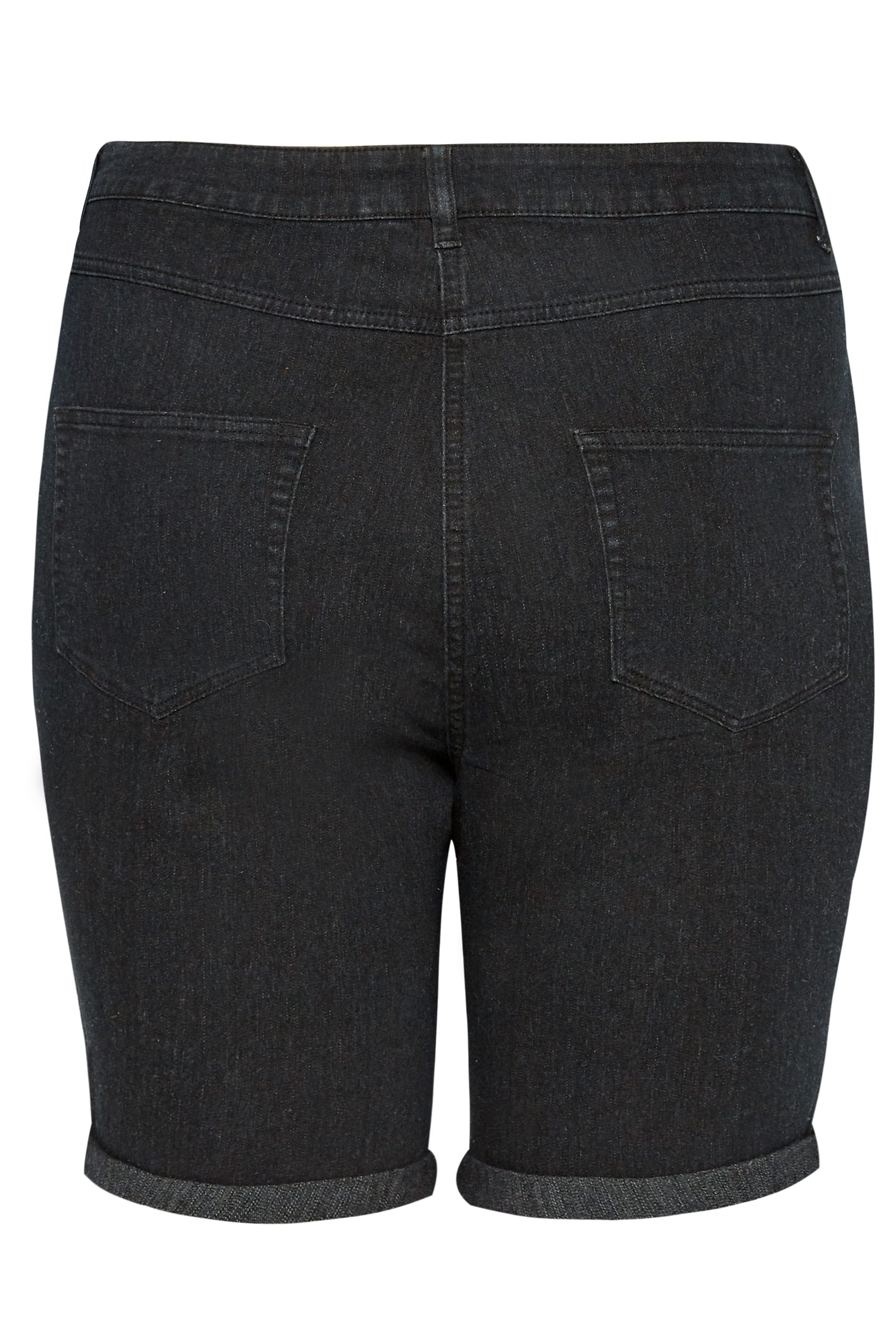 Black Denim Shorts | Sizes 16 to 36 | Yours Clothing