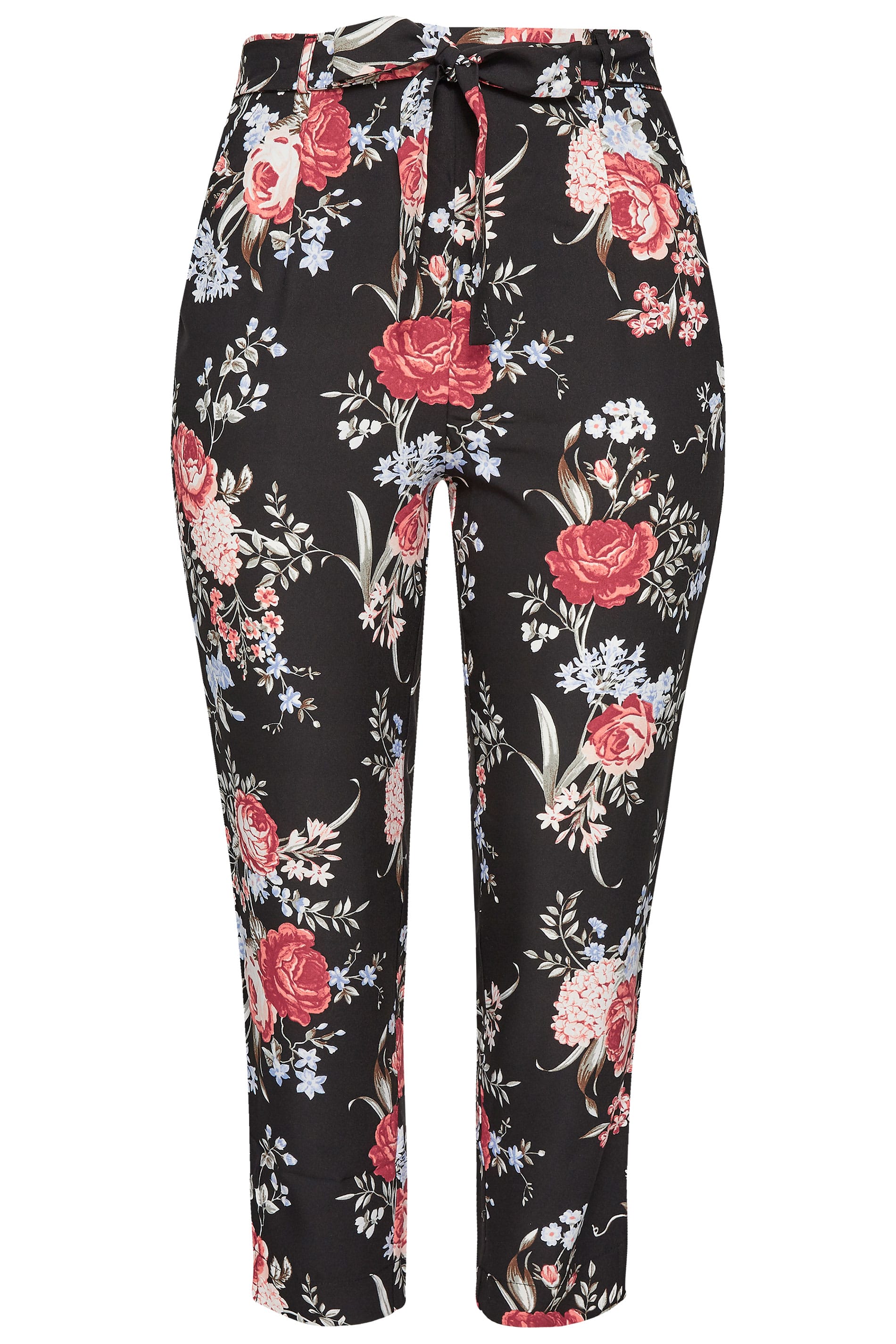 floral tapered trousers