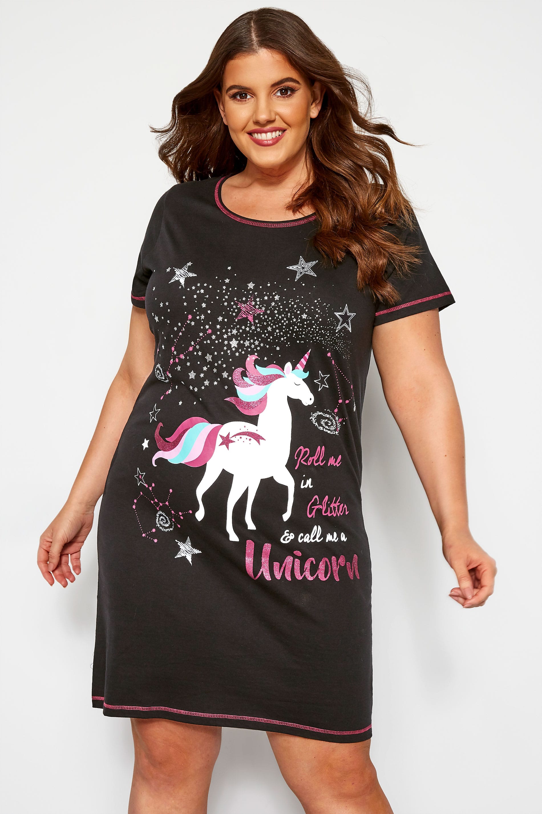 chemise de nuit licorne femme