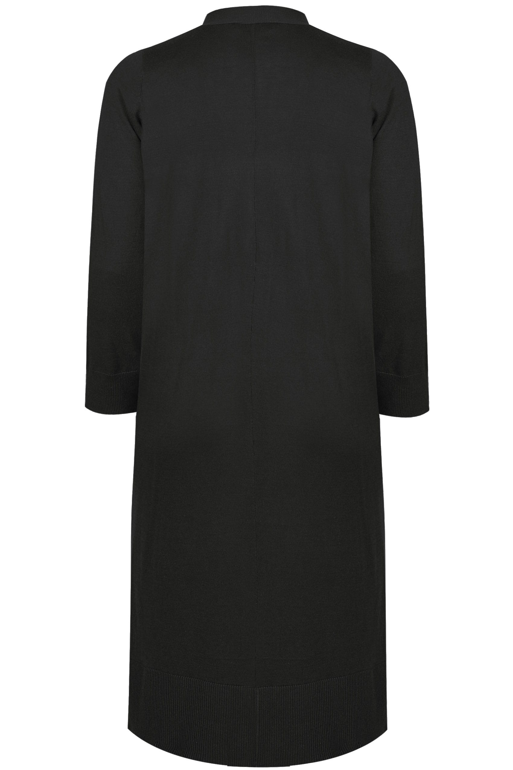 Black Longline Cardigan With Side Splits, plus size 16 to 36 | Yours ...