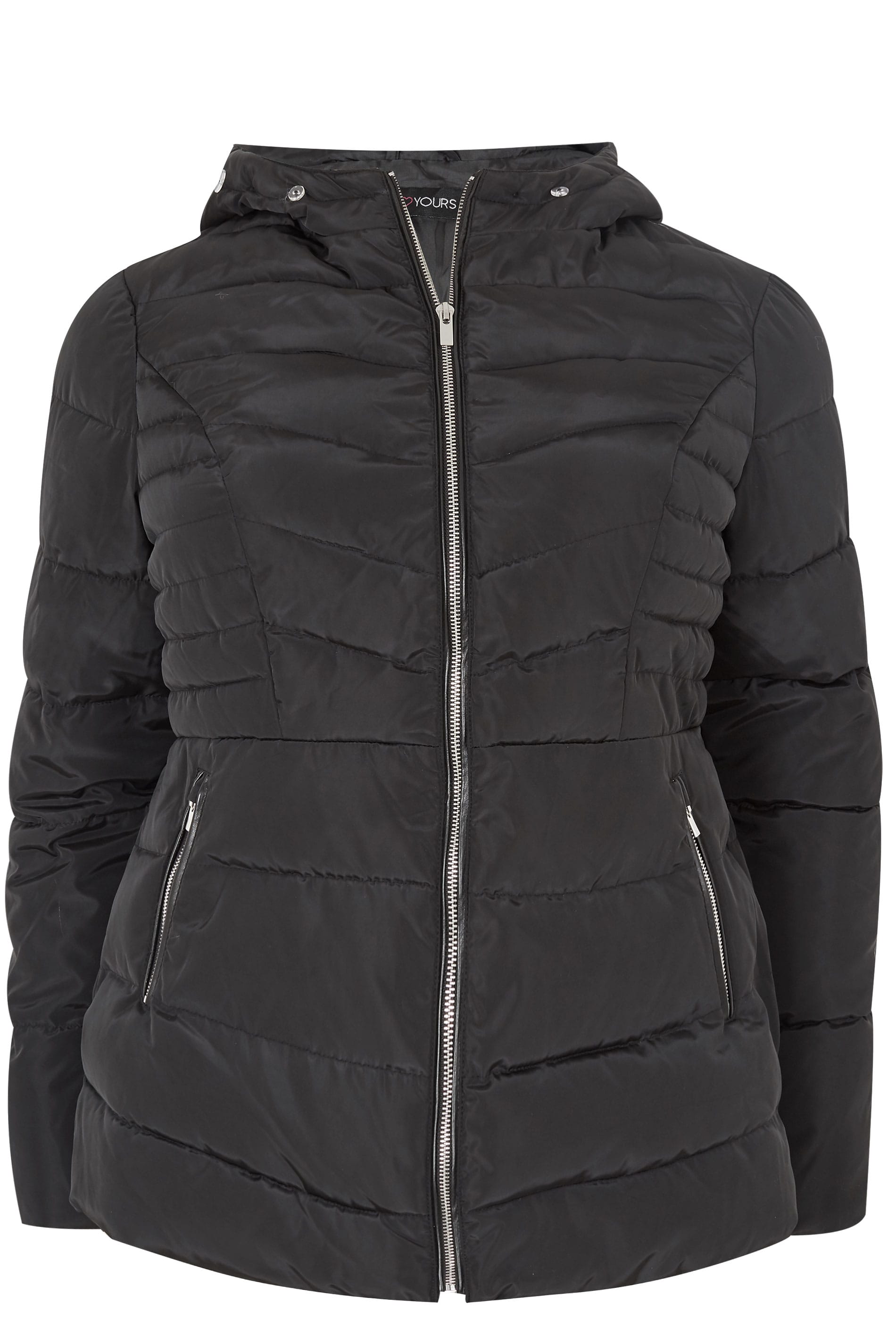 black puffa coats