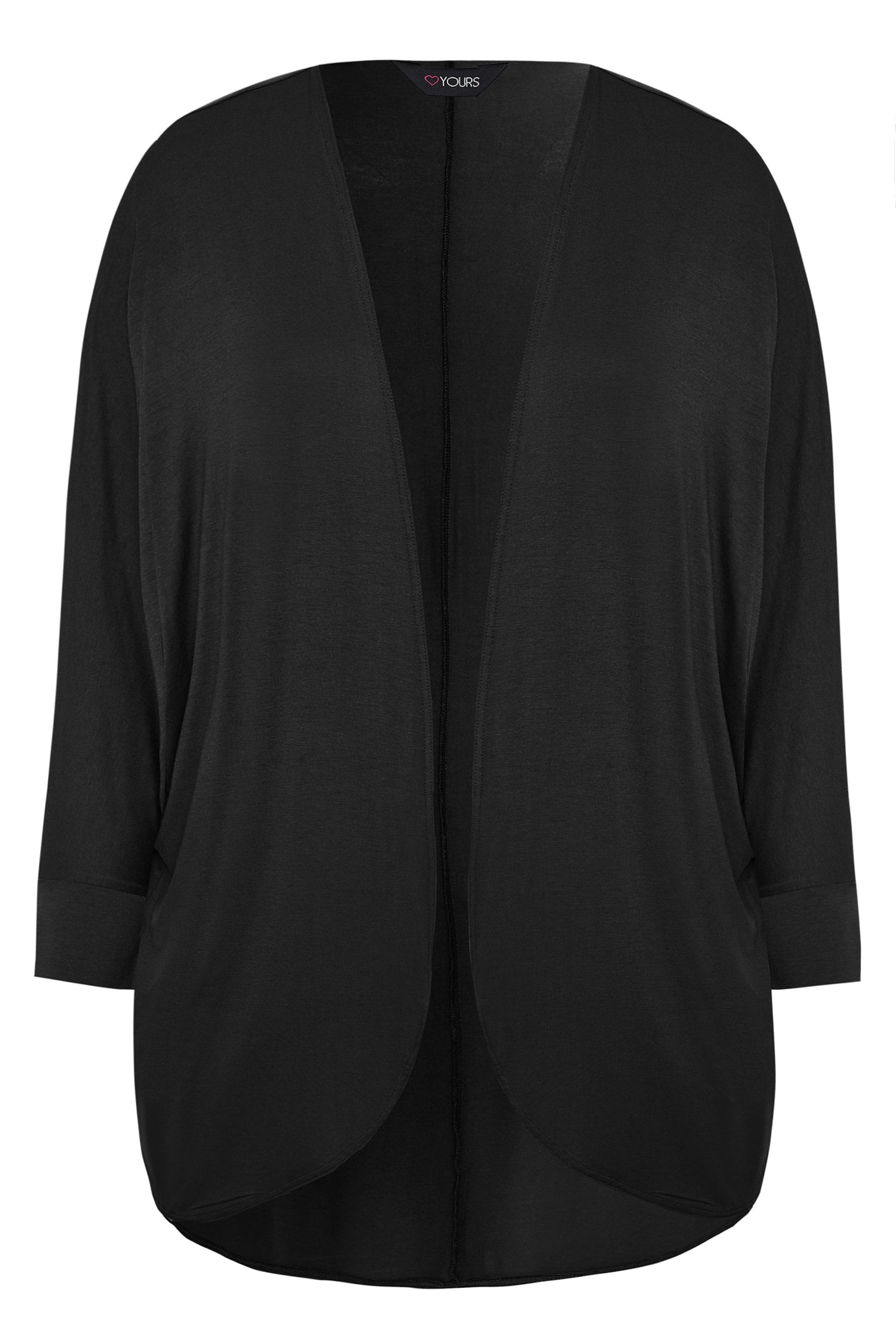 Black Short Cocoon Cardigan | Yours Clothing