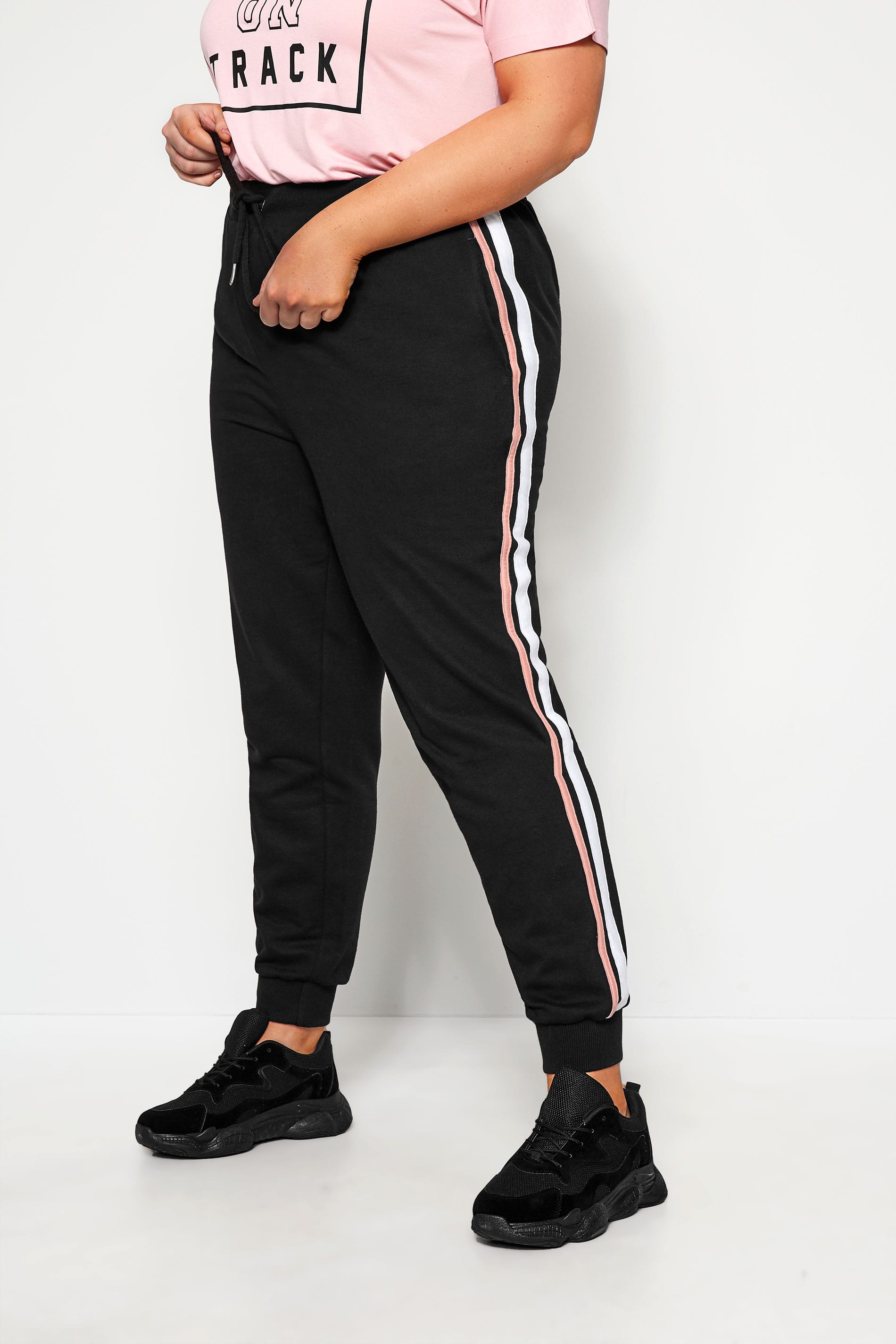 stripe joggers