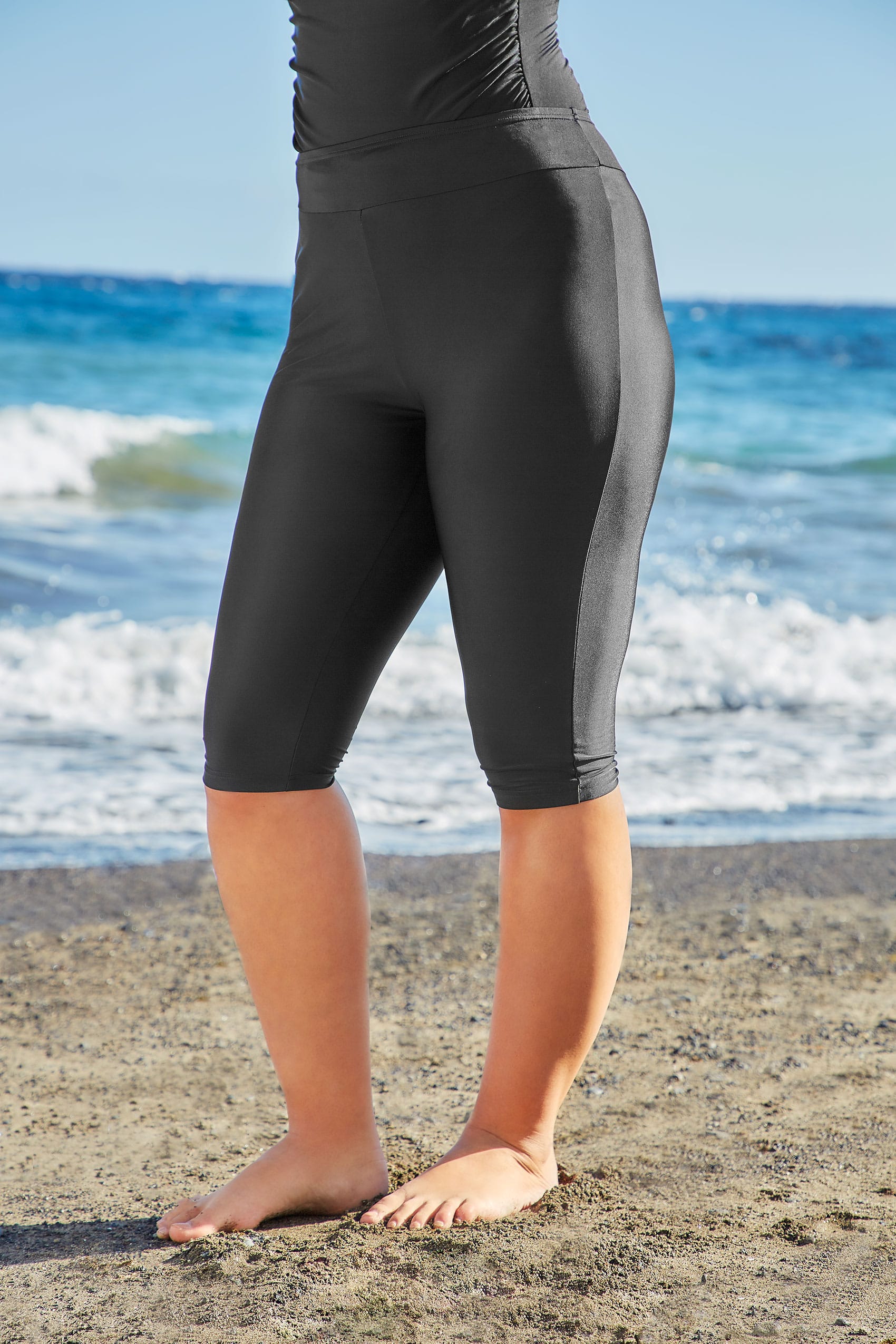 Black Stretch Swim Shorts Plus Sizes 161820222426283032