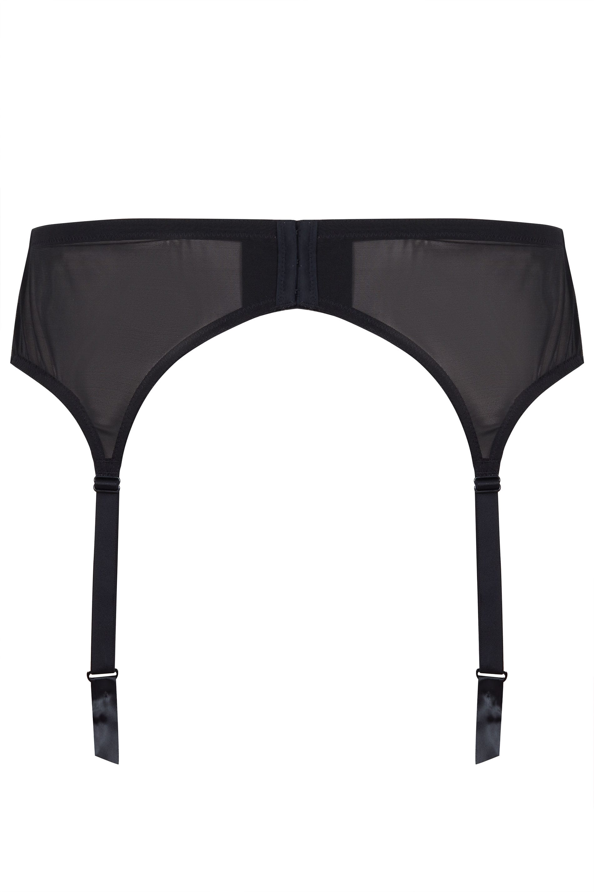 Black Suspender Belt | Plus Sizes 16 to 36 | Yours Clothing