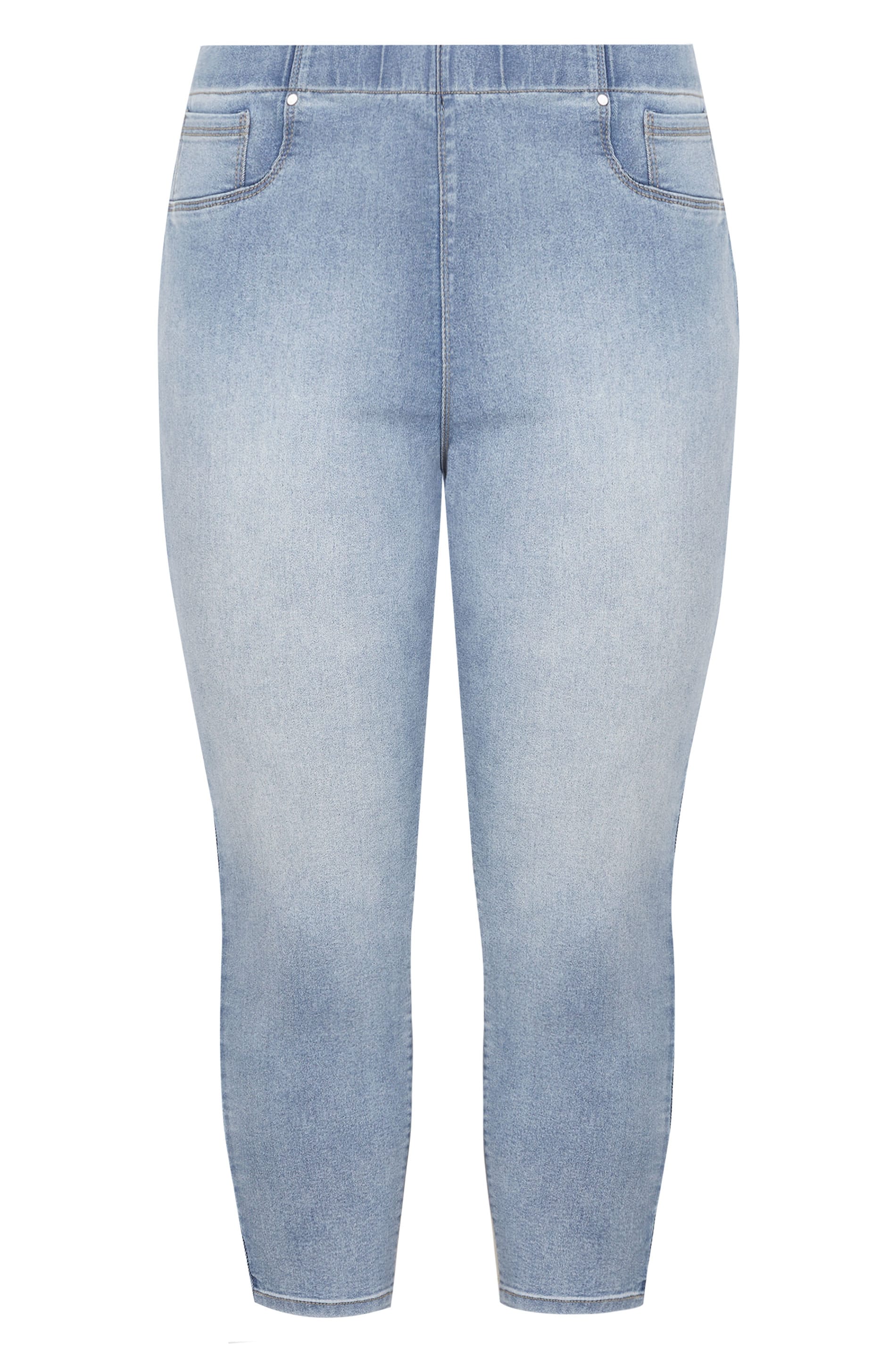 Bleach Blue Cropped JENNY Jeggings | Plus Sizes 16 to 36 | Yours Clothing