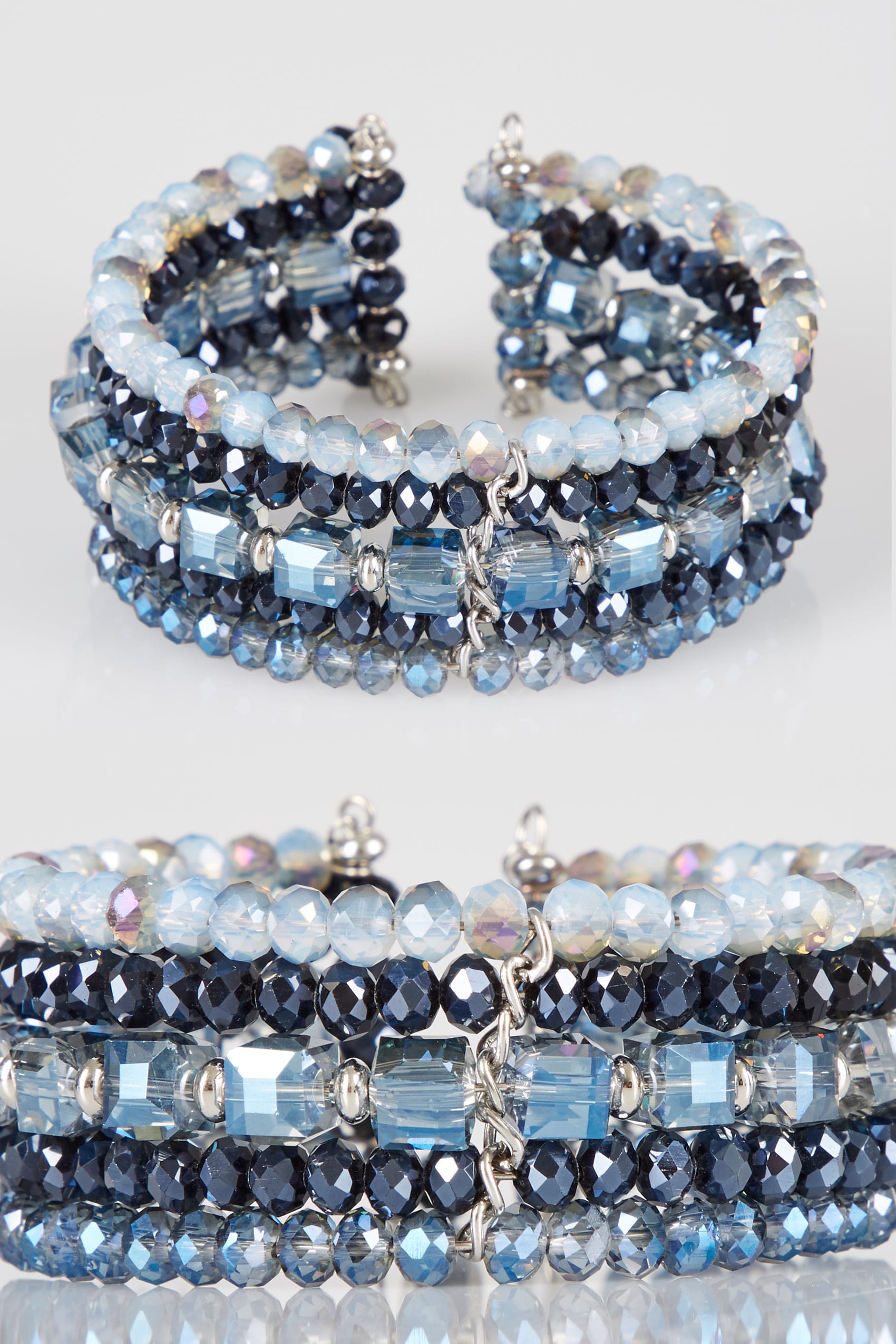 Blue & Navy Beaded Bracelet