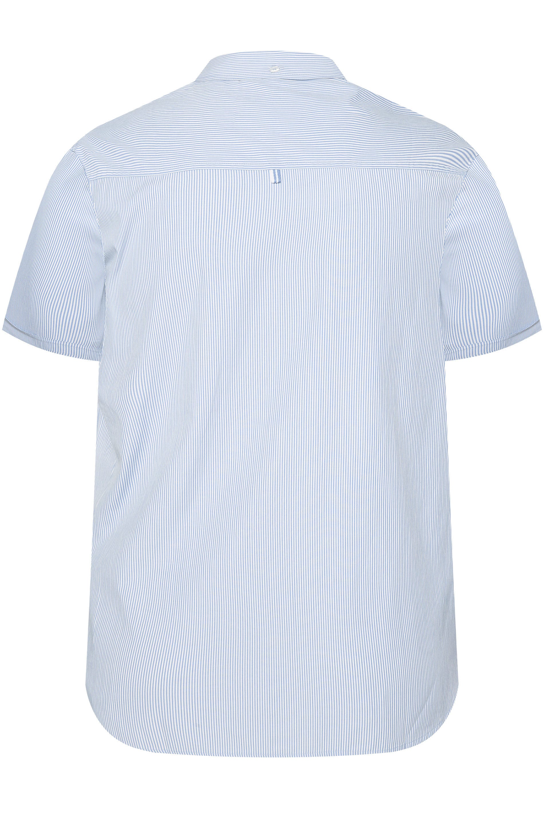 BadRhino Blue Pinstripe Short Sleeve Shirt | Sizes Medium - 8XL | BadRhino