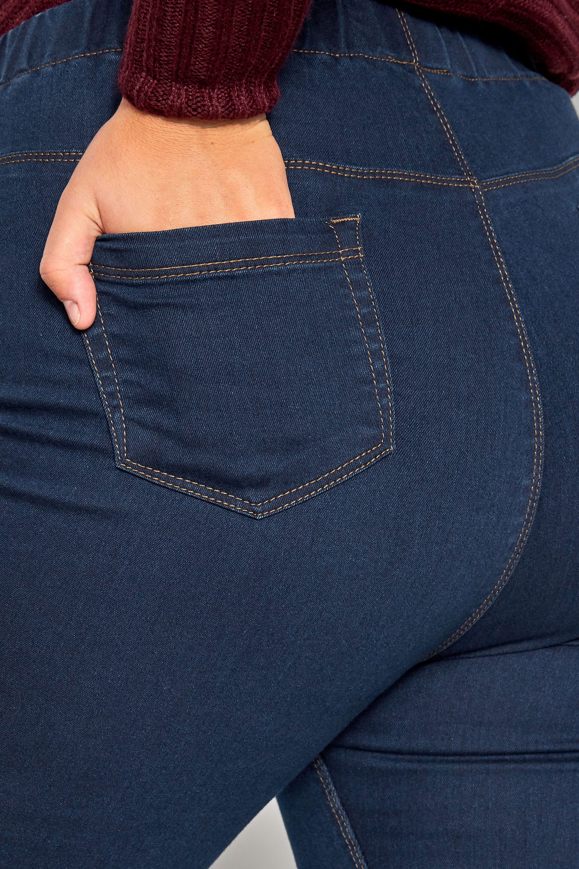 Blue Pull On JENNY Jeggings, plus size 16 to 36 | Yours Clothing
