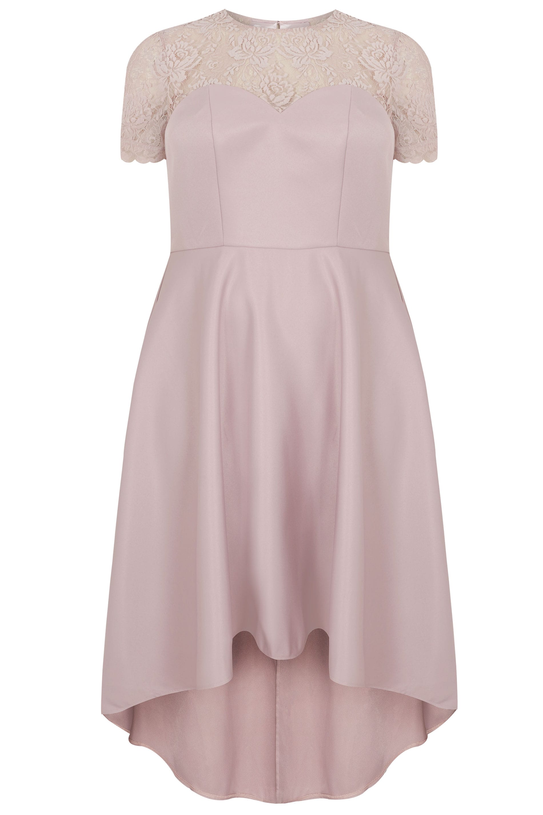 Plus Size CHI CHI Dusky Pink Jasper Dress | Sizes 16 to 26 | Yours Clothing