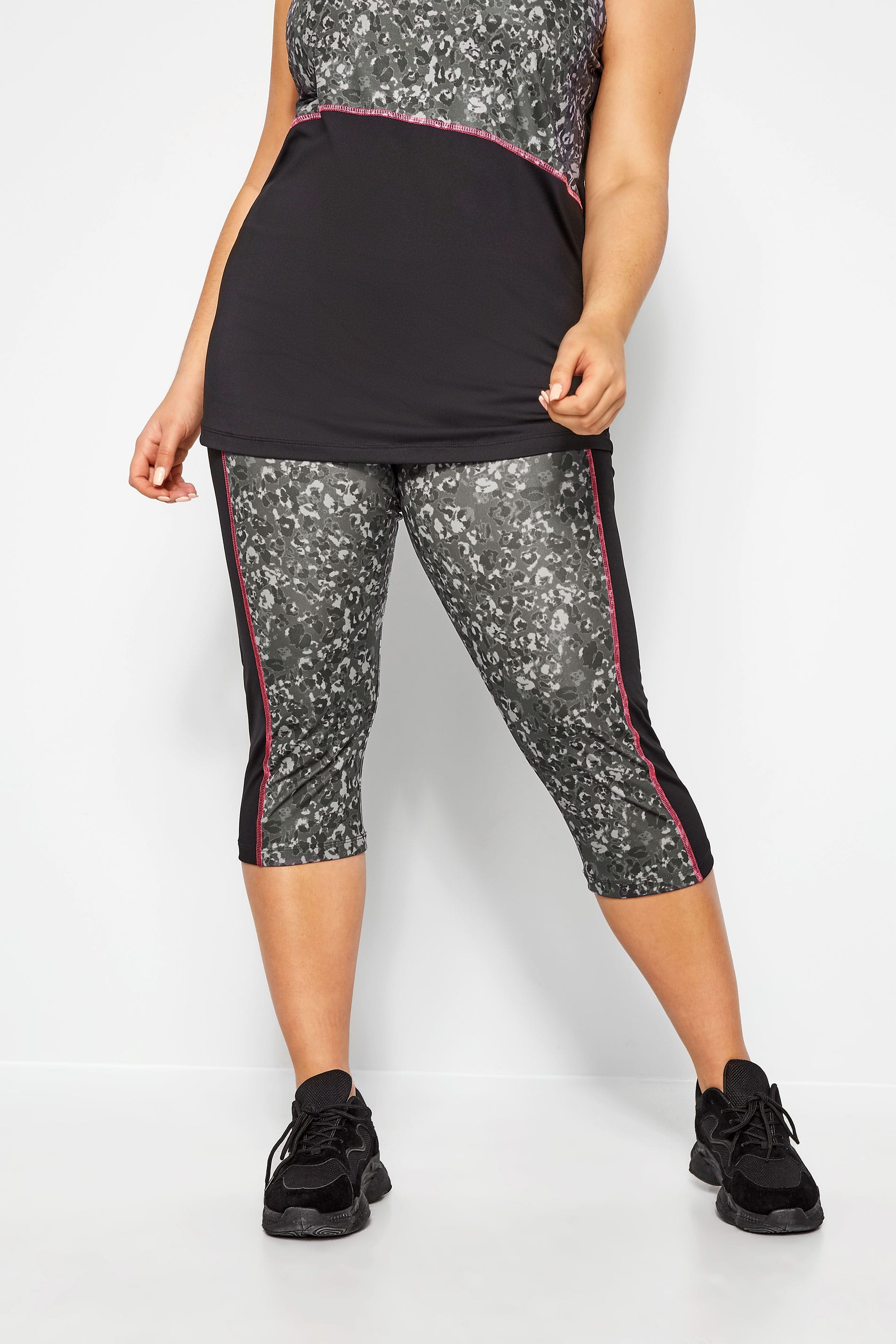 Nike Women's High-Waisted Cropped Yoga Luxe 7/8 Infinalon Leggings (Plus  Size) 3X Grey