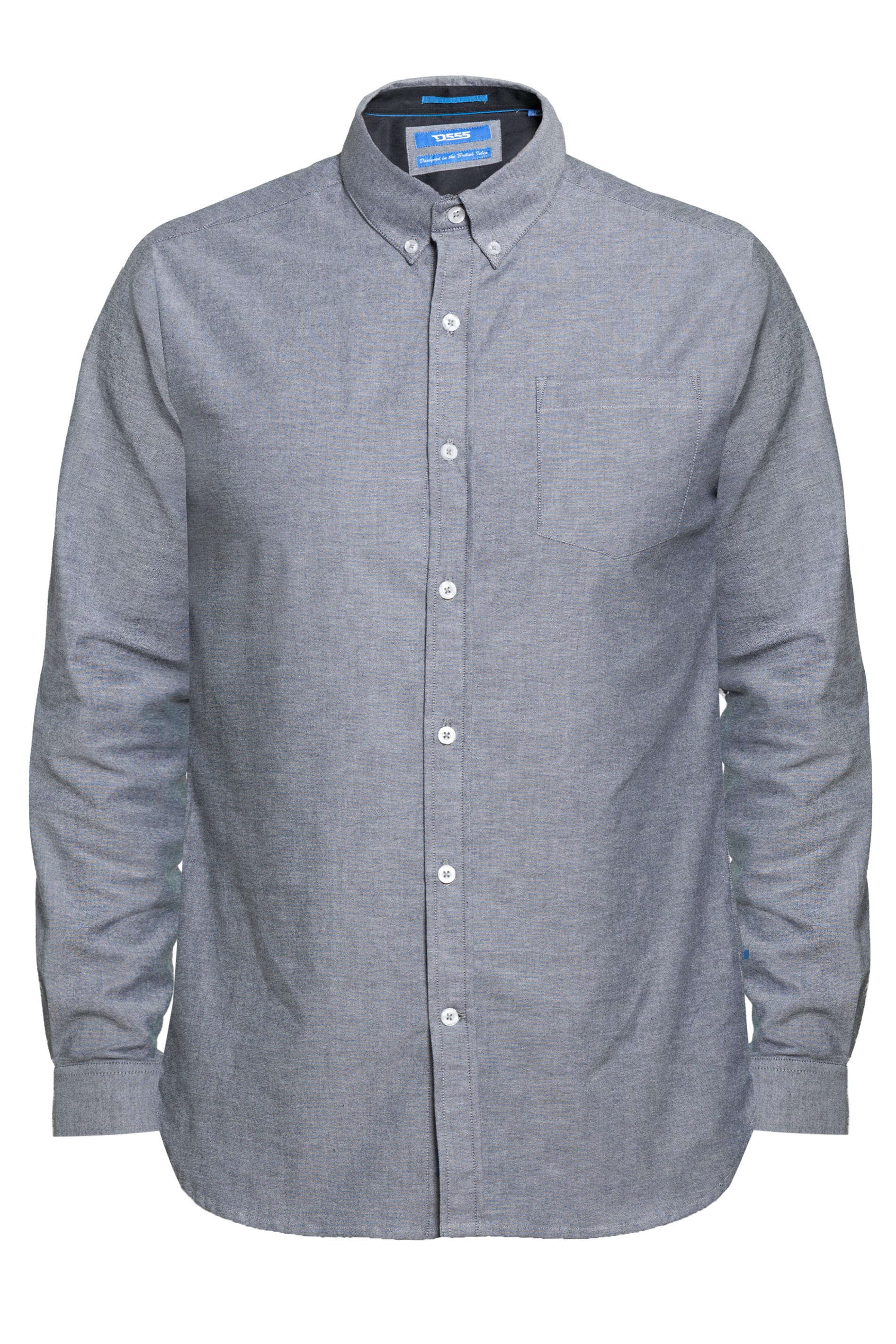 D555 Grey Button Down Stretch Shirt | BadRhino