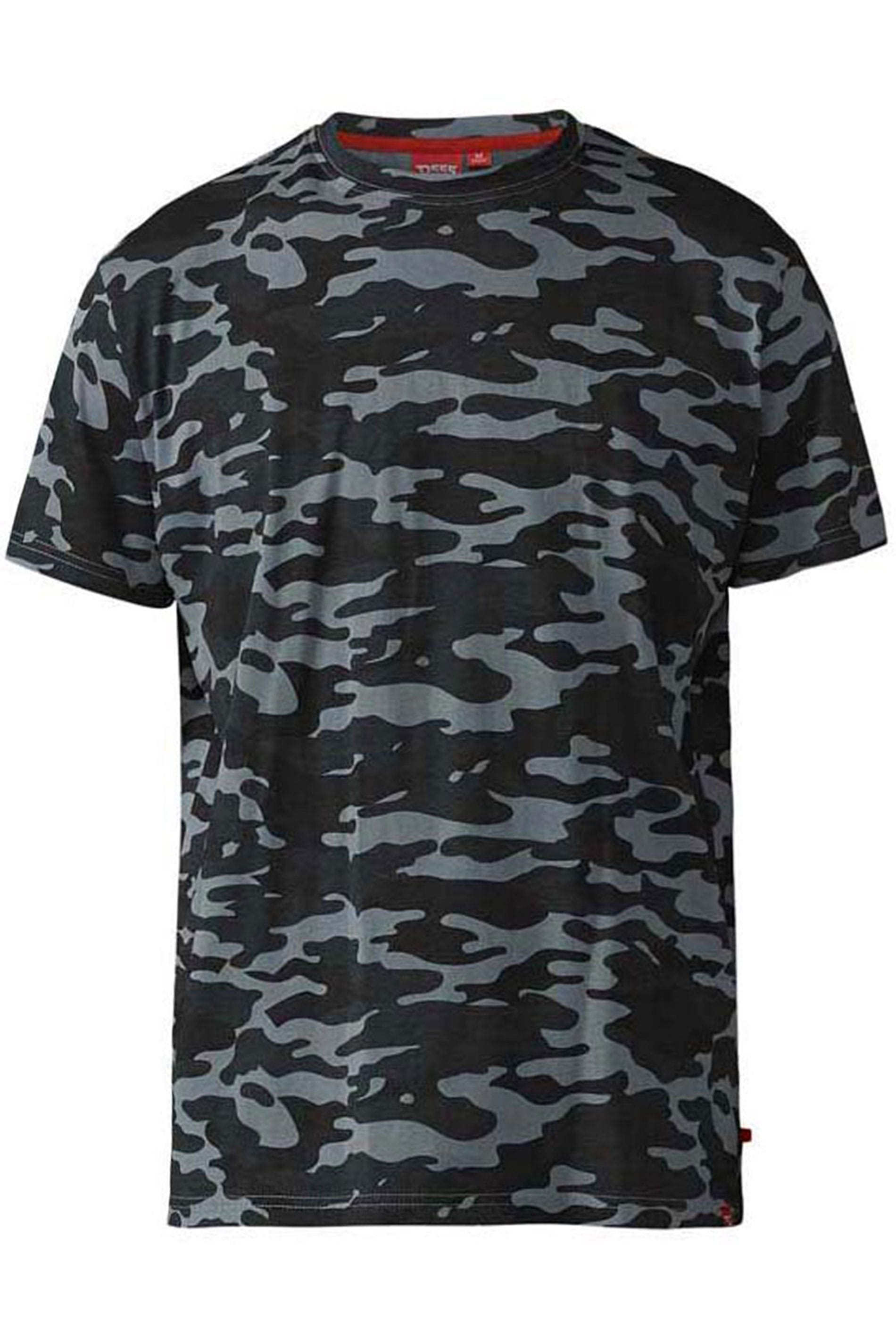 D555 Grey Camouflage Print T-Shirt 1