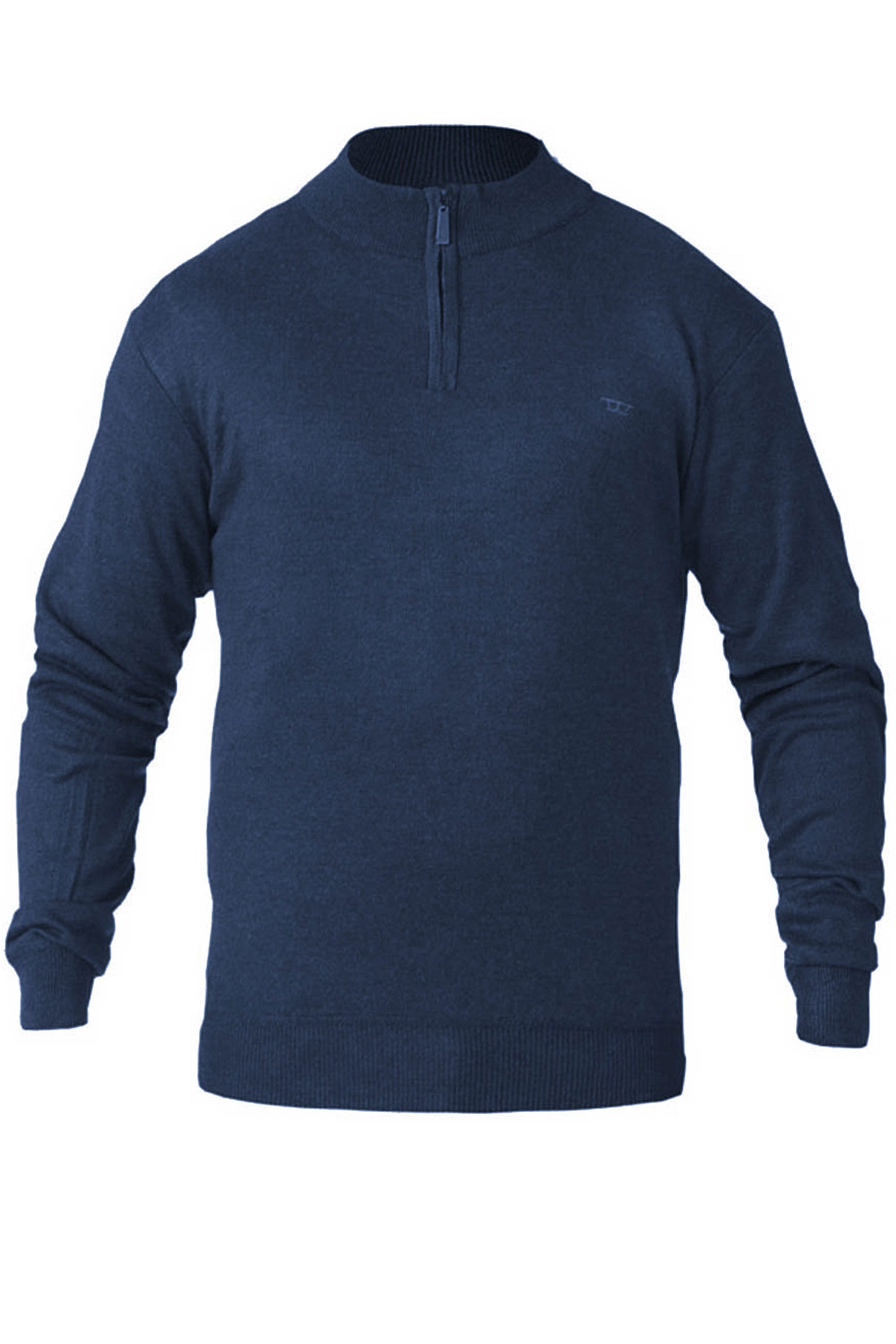 D555 Navy Quarter Zip Sweatshirt | BadRhino
