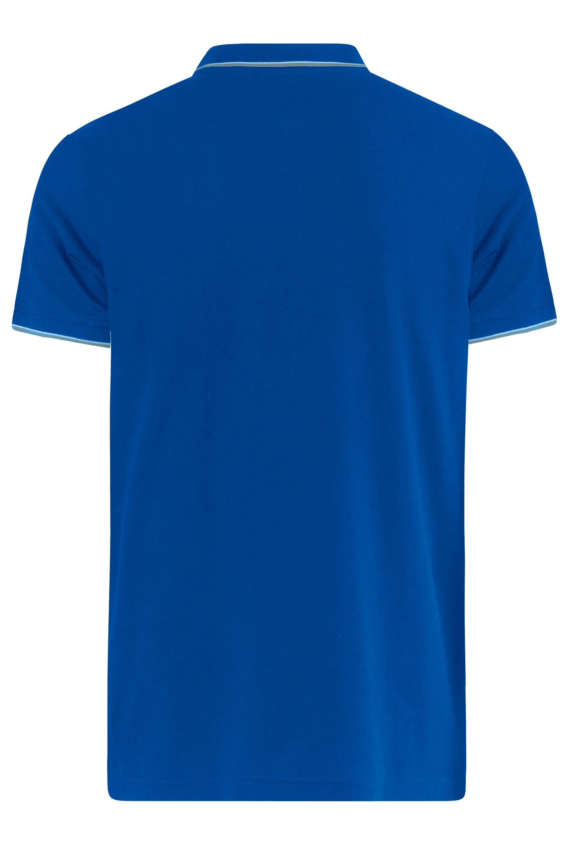 D555 Royal Blue Tipped Polo Shirt | BadRhino