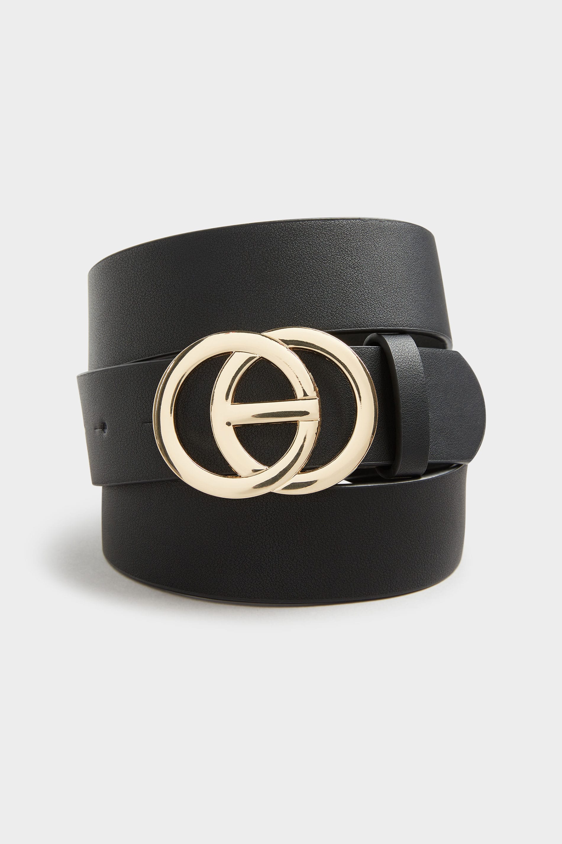 Gold Chunky Double Circle Belt | Yours Clothing 2
