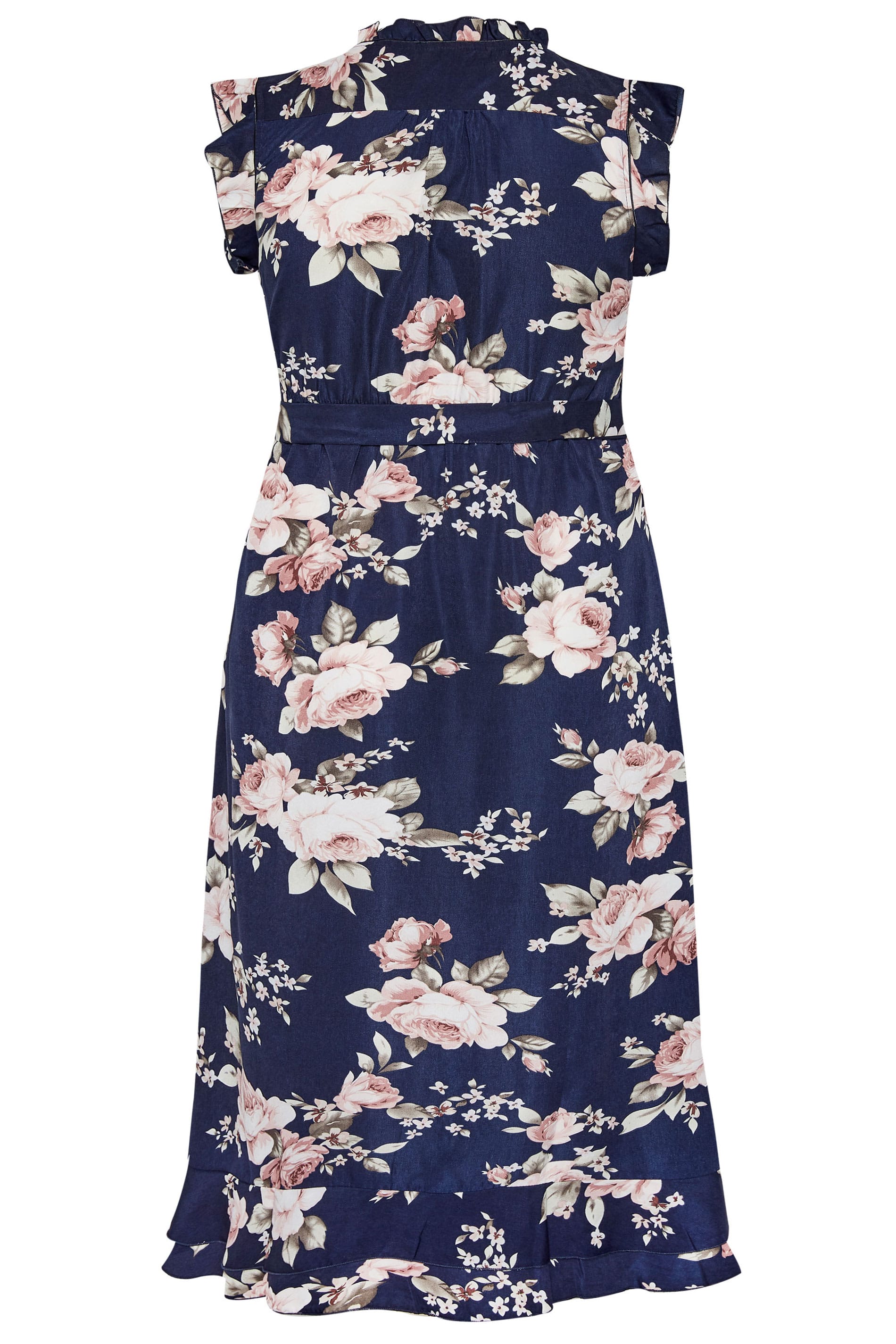 IZABEL CURVE Navy Floral Maxi Dress | Plus Sizes 16 to 26 | Yours Clothing