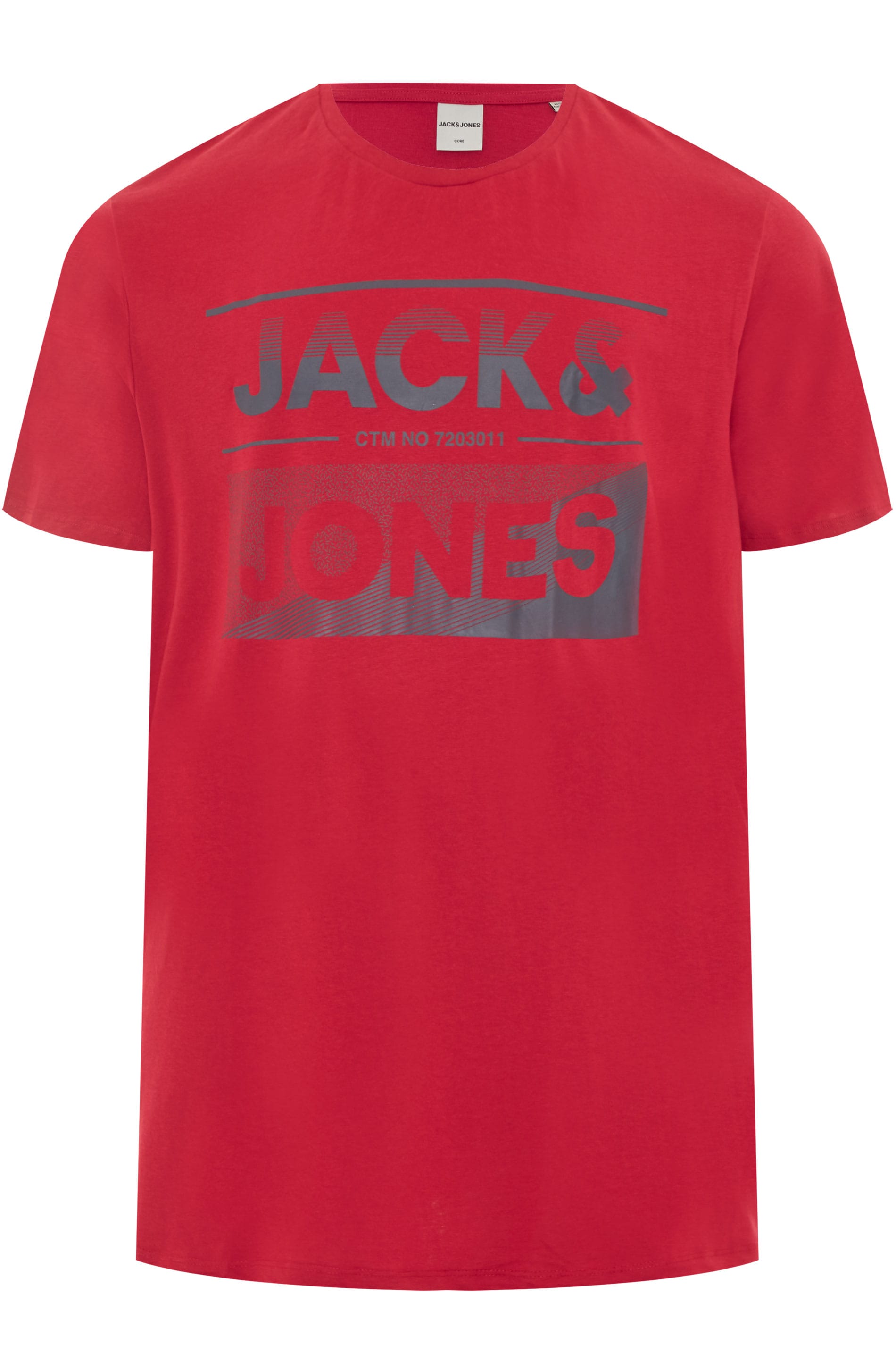 JACK & JONES Red Printed T-Shirt | BadRhino