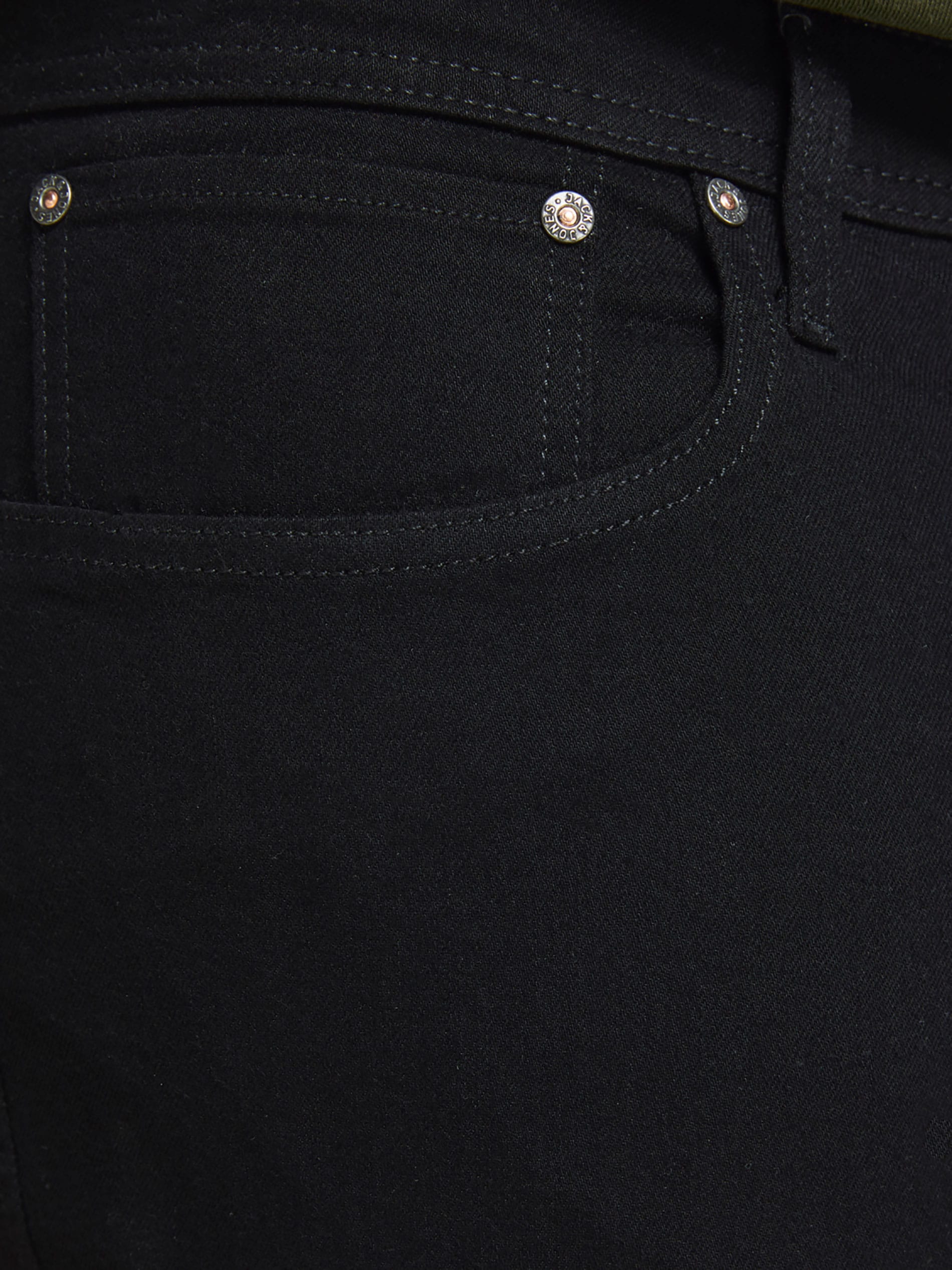 JACK & JONES Black Original Straight Leg Jeans | BadRhino 7