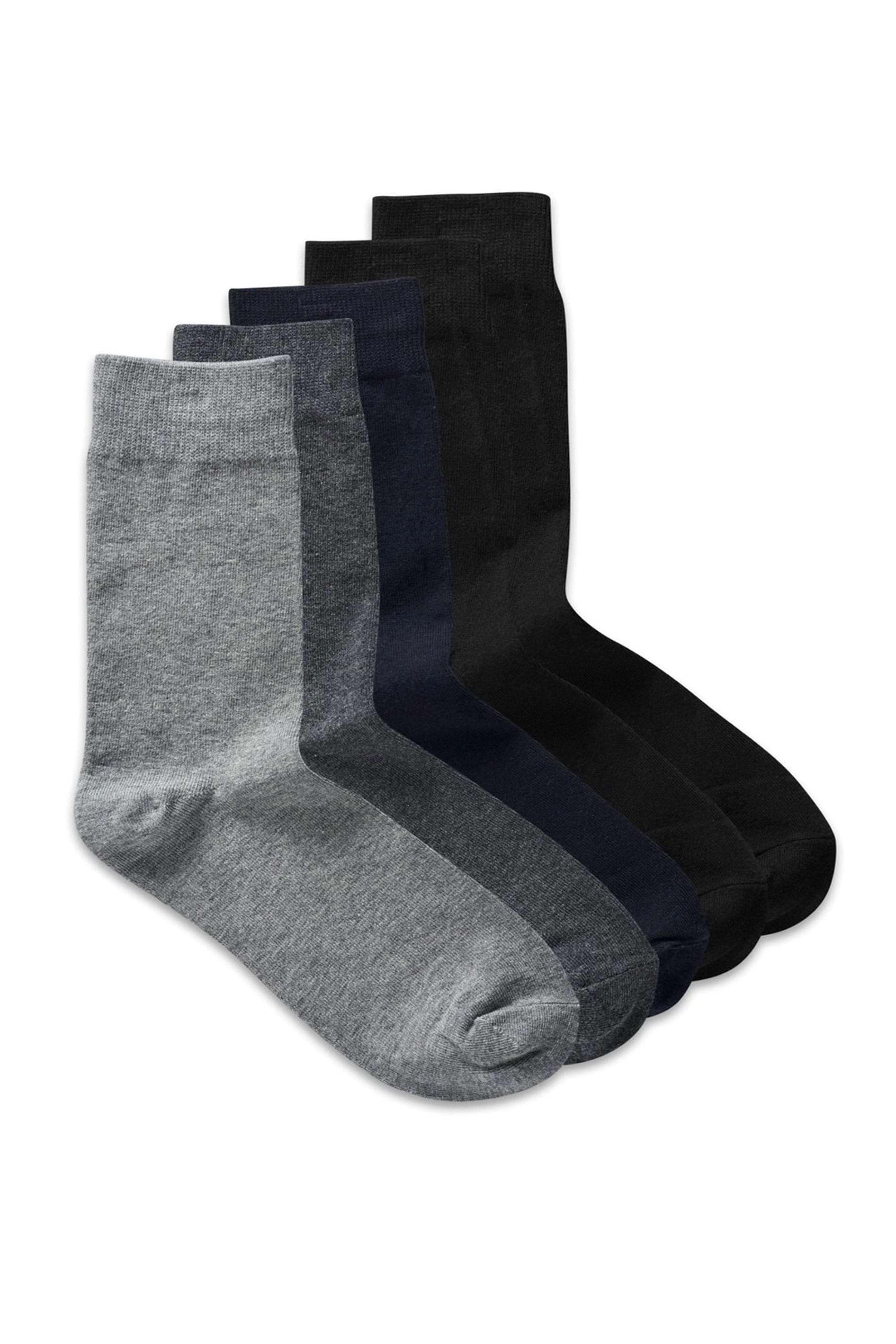 JACK & JONES 5 PACK Multi Ankle Socks | BadRhino 1
