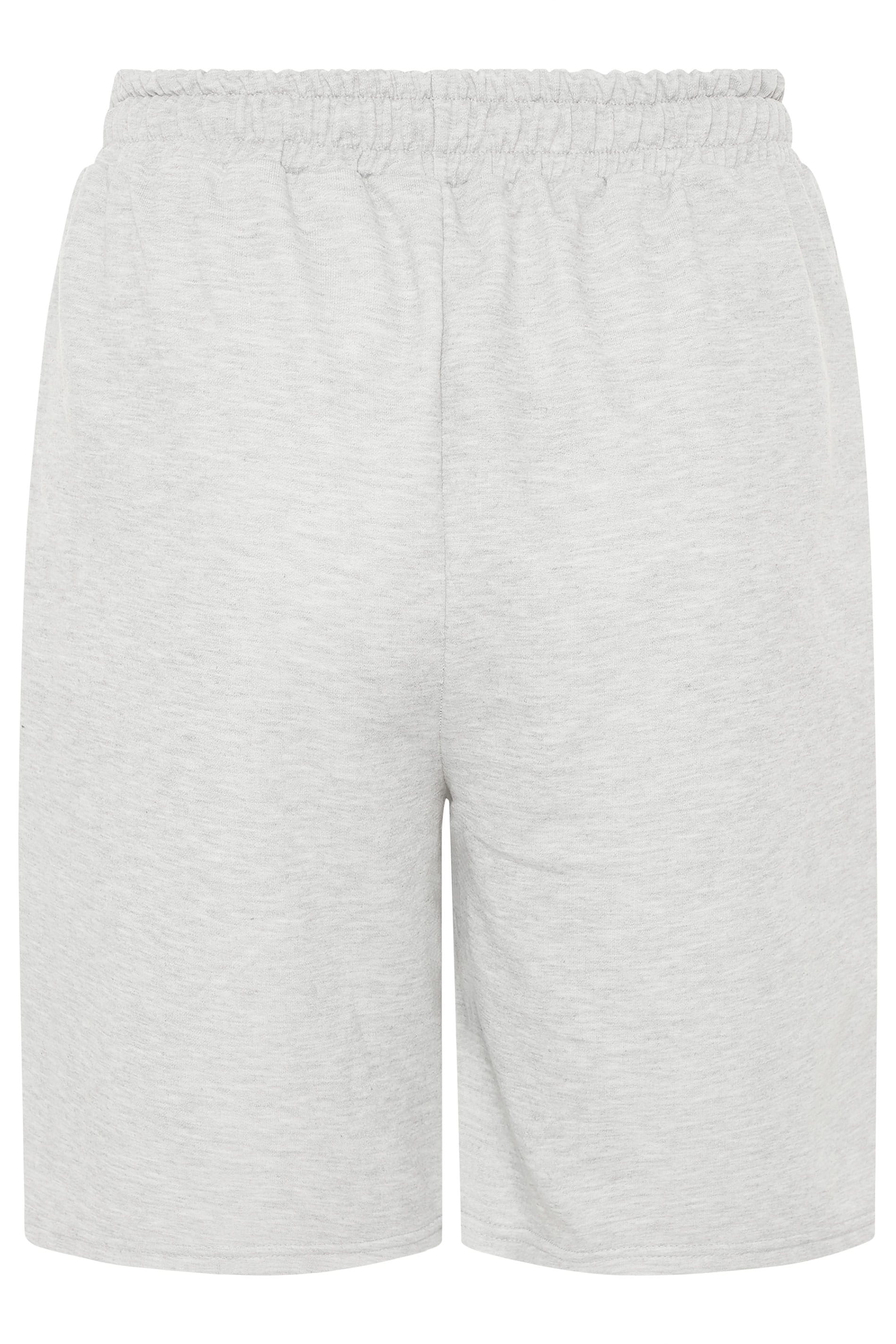 Grey Marl Jogger Shorts | Yours Clothing