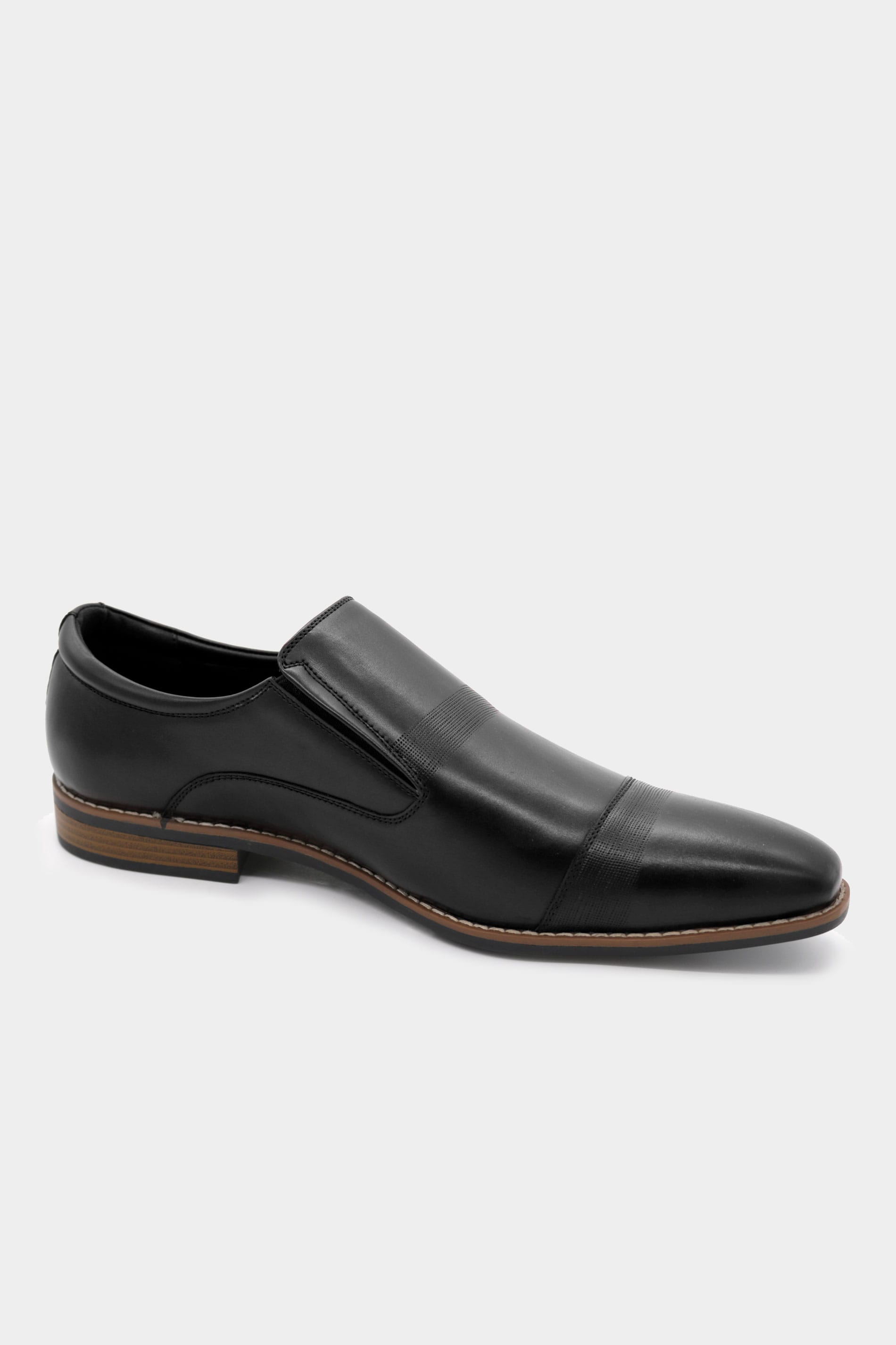 D555 Black Formal Slip On Shoes | BadRhino | BadRhino