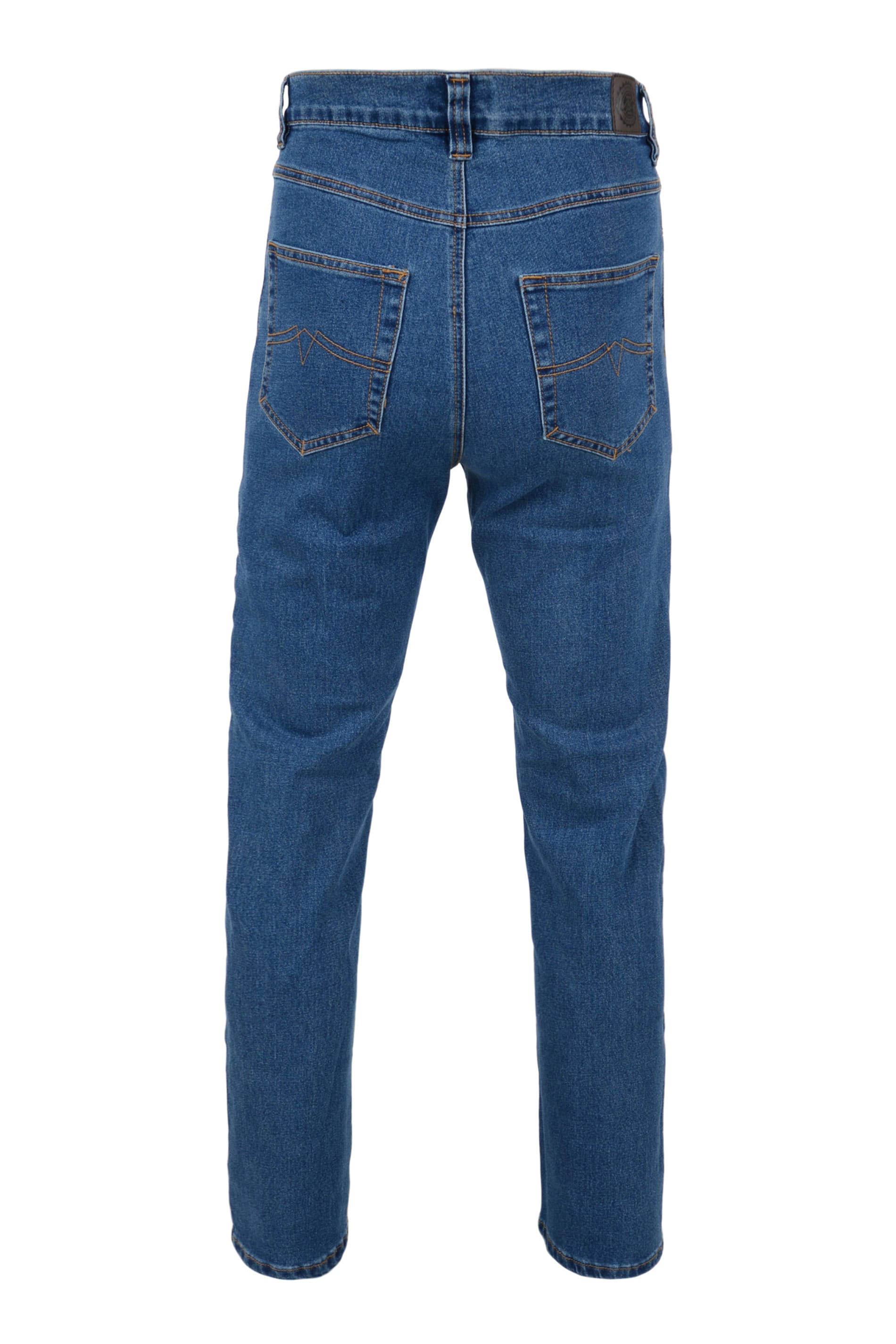 KAM Blue Regular Fit Stretch Jeans | BadRhino